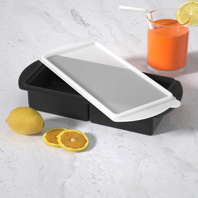 Household 4-Grid Ice Cube Tray with Lid