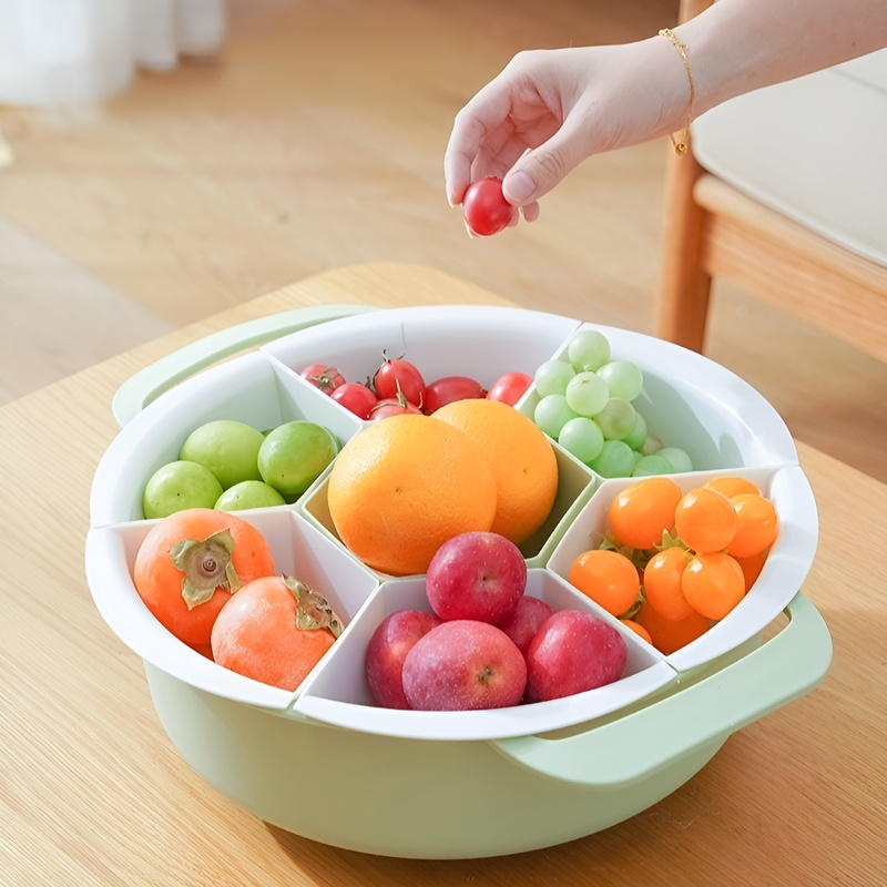 Versatile Sectioned Plate for Food and Pot Serving