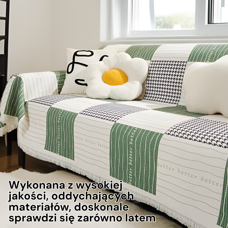 Poduszka antypoślizgowa na sofę na cały sezon
