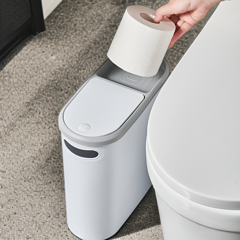  Household Push-Type Covered Garbage Bin for Multiple Rooms