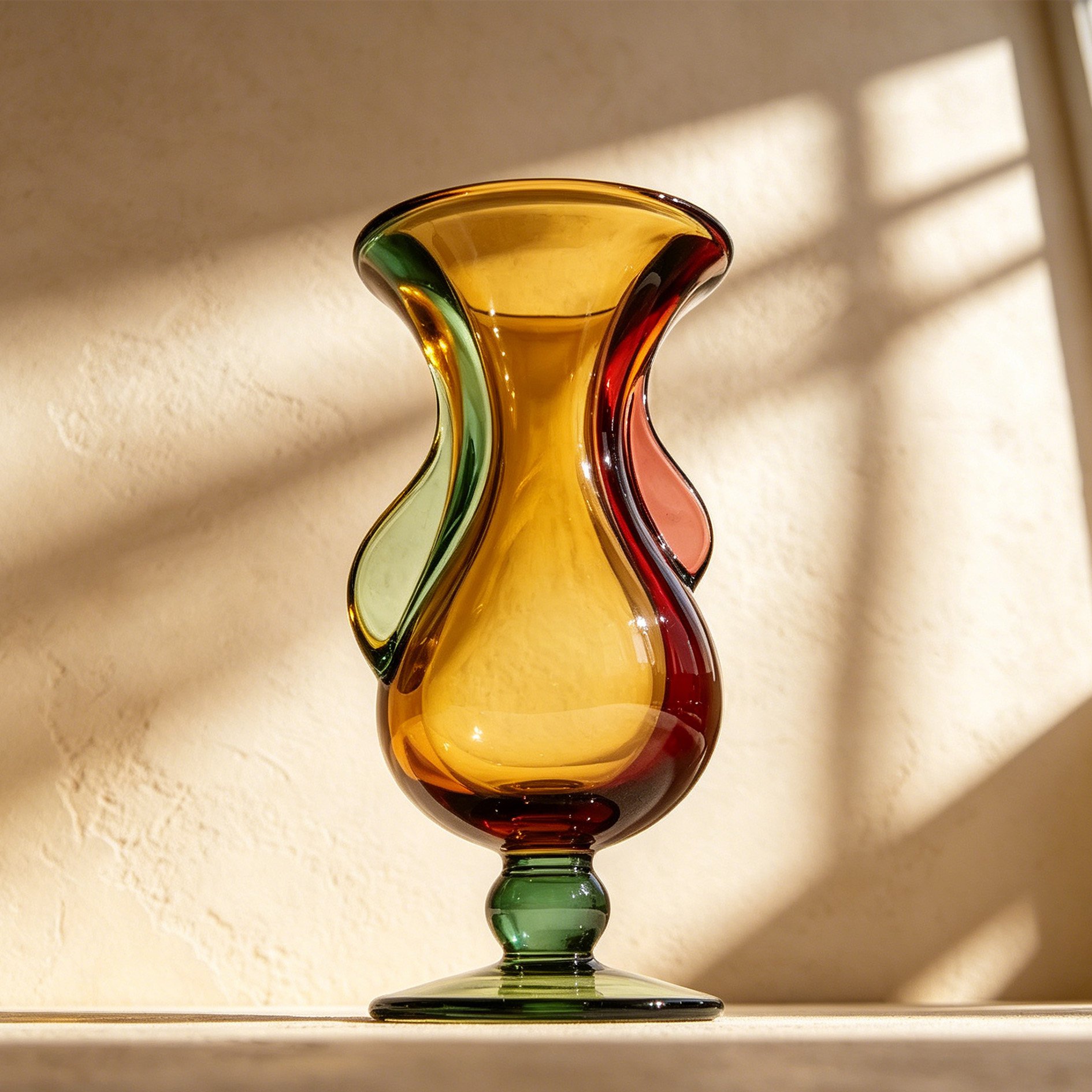 Colored Glass Vase