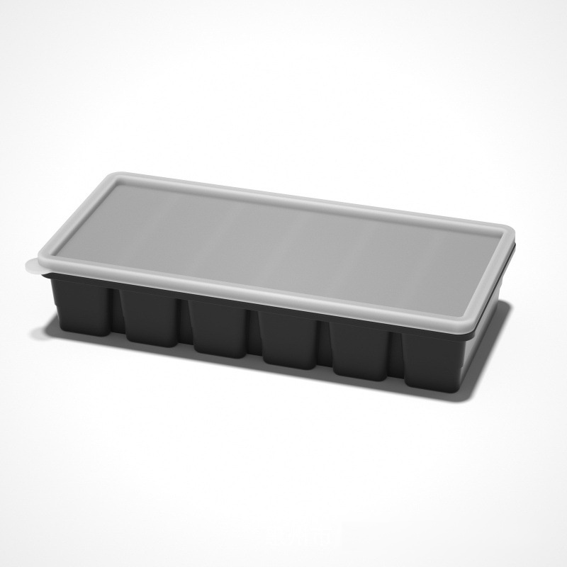Household 4-Grid Ice Cube Tray with Lid
