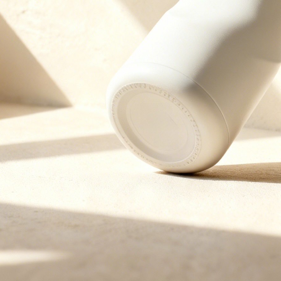 스파이럴 텀블러의 뚜껑과 입구 확대 이미지