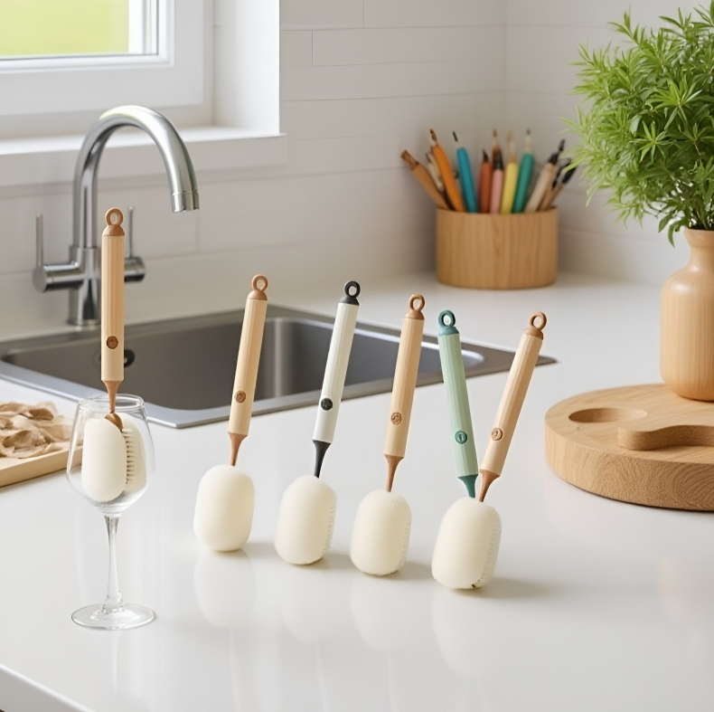 Cepillo de limpieza para tazas fácil de guardar