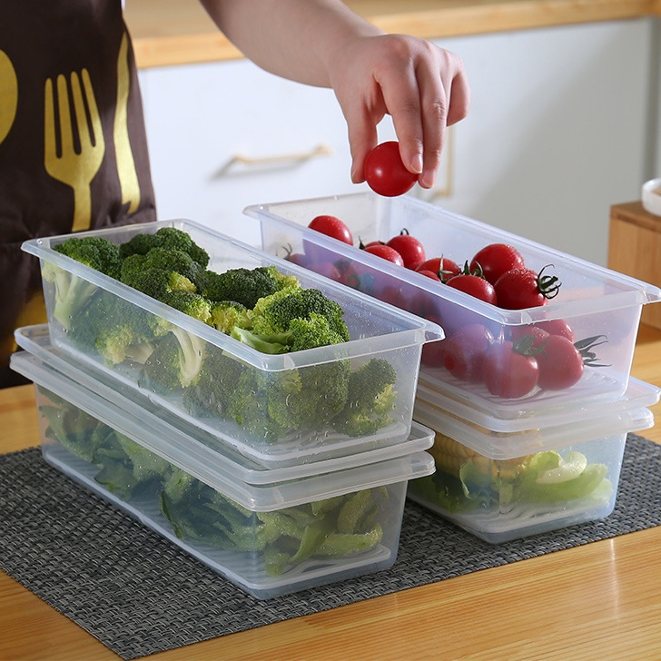 Juego de cajas rectangulares herméticas con tapa para conservación de alimentos