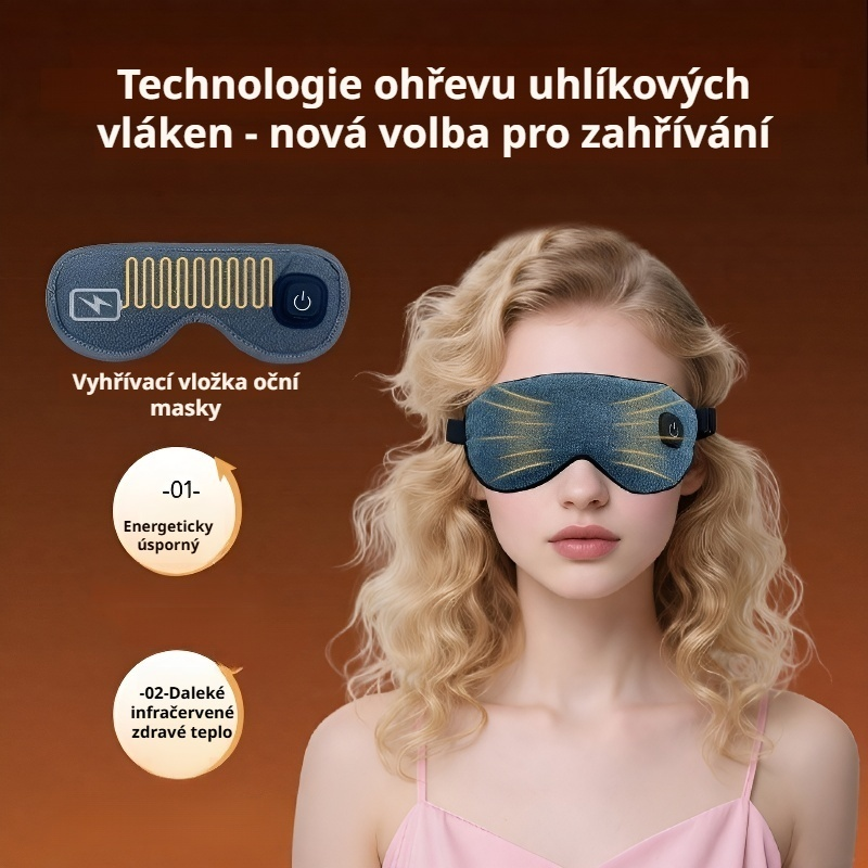 Bylinná nahřívací maska na oči s pelyňkem – úleva od únavy očí