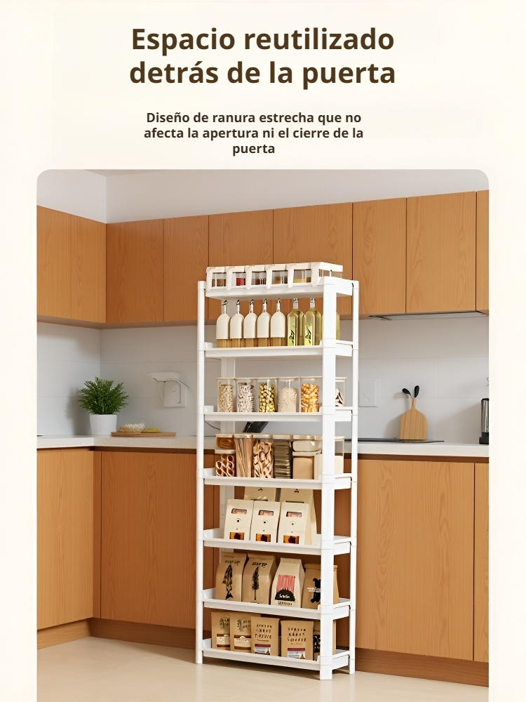 Estante de Baño con Ruedas Multifuncional