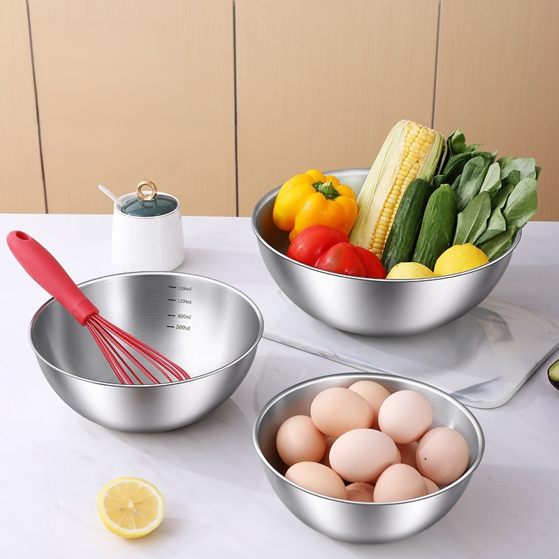 ステンレス製サラダボウル