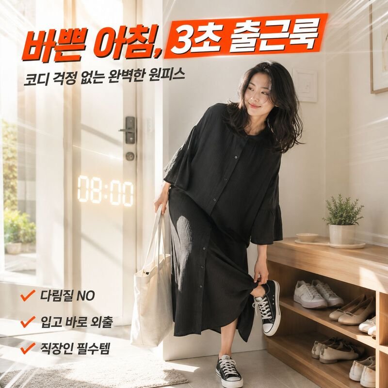 여성용 벨슬리브 루즈핏 롱 셔츠 드레스