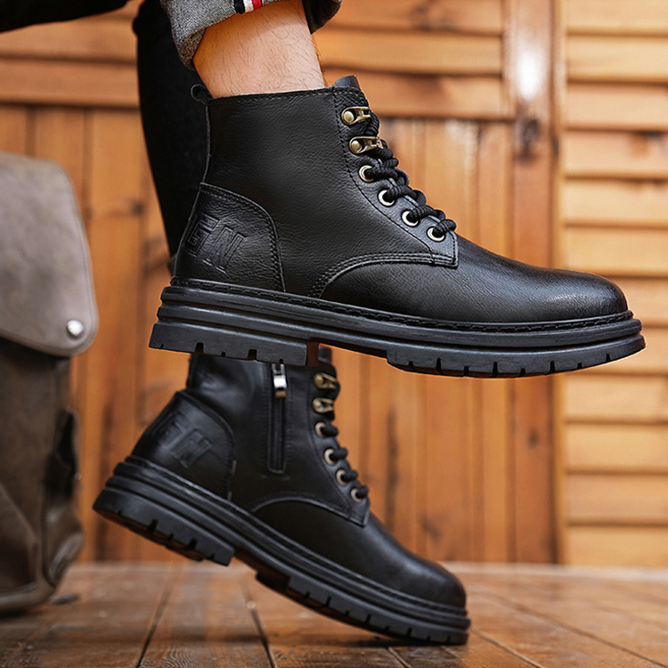 남성 클래식 가죽 워커 부츠