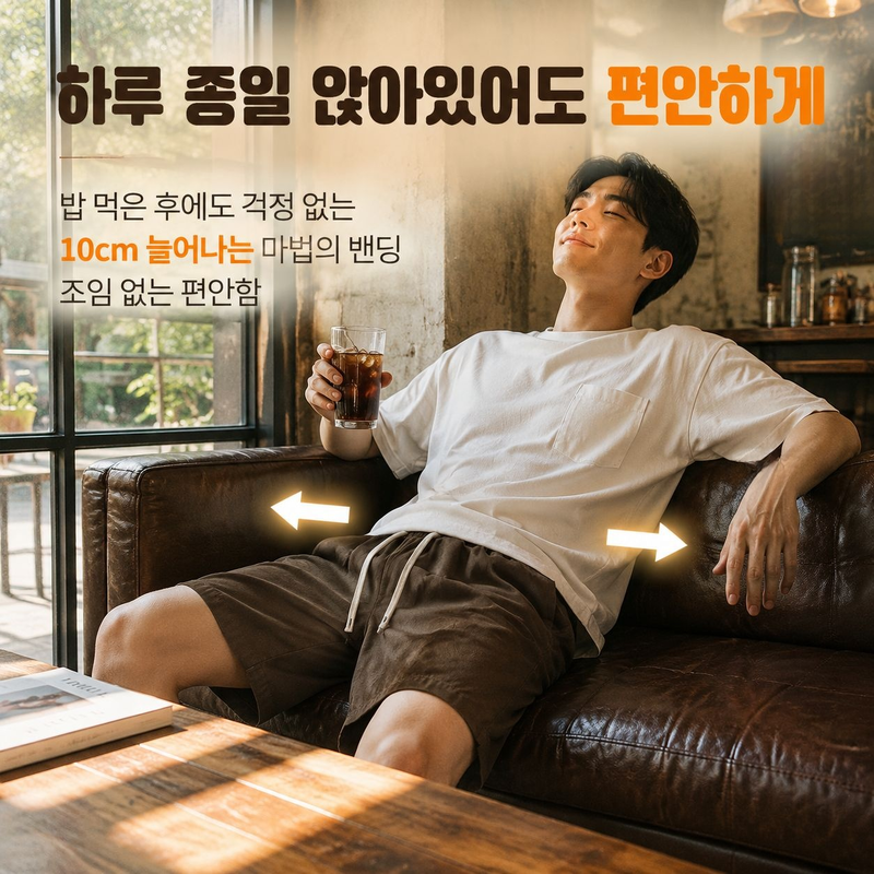 일본풍 남성 신상 플리츠 디자인 캐주얼 반바지