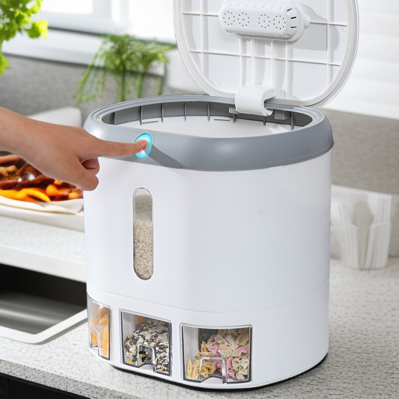  กล่องเก็บข้าวพลาสติกกันแมลงกันชื้น ขนาด 10-12 ลิตร สำหรับใช้ในบ้าน