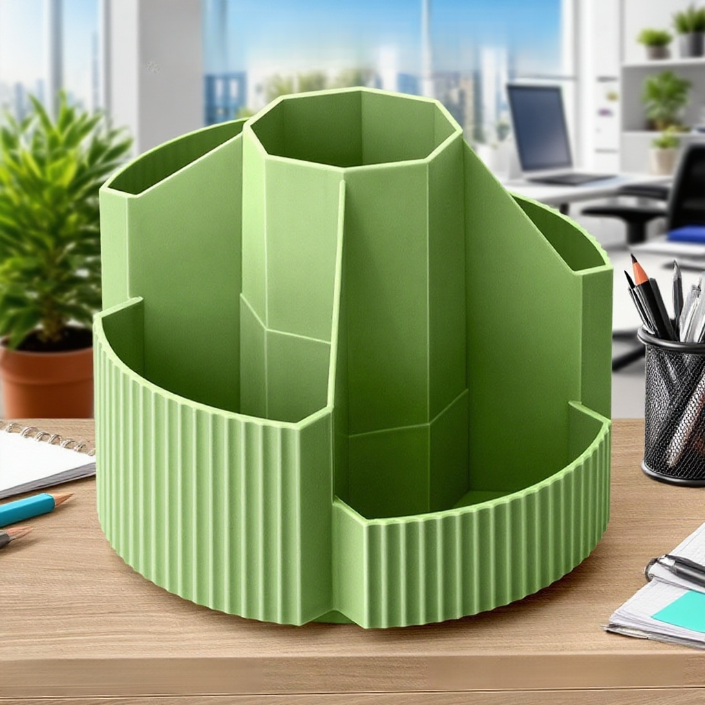 욕실 용품 정리에 적합한 회전 수납함