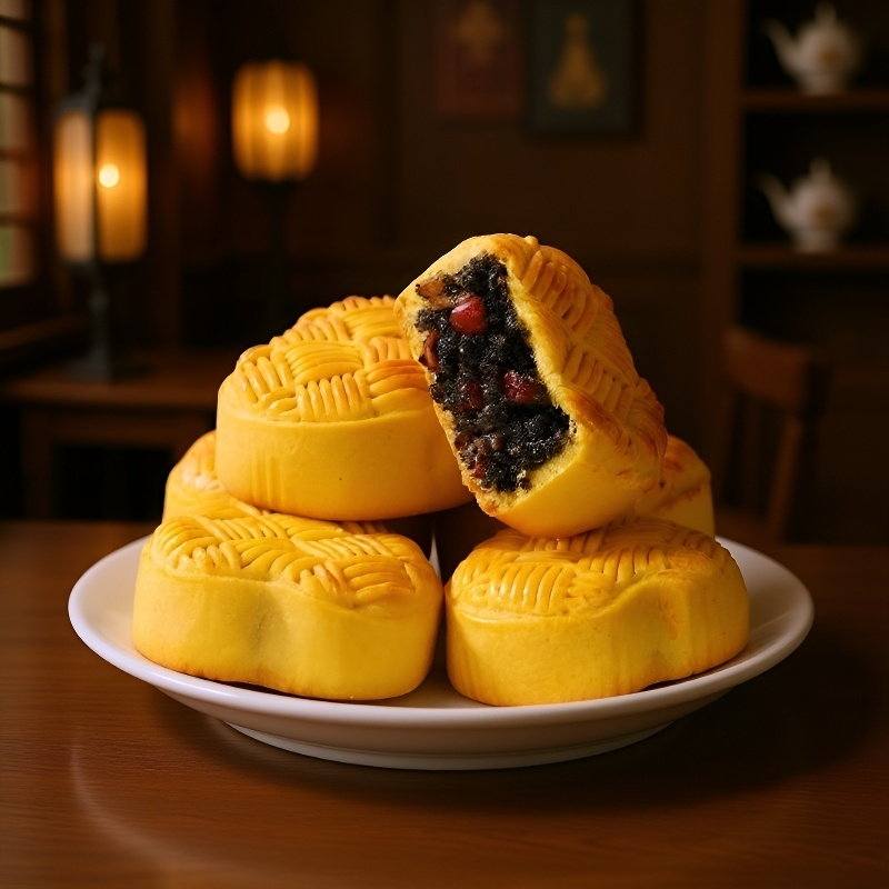 붉은 대추와 파이브 블랙 케이크