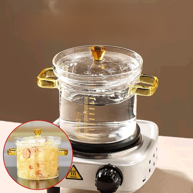 Olla de cristal para guisar