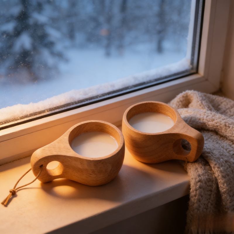 Portable Natural Wooden Water Cup for Coffee and Tea with Custom Logo