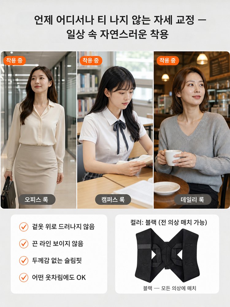 [스타 피트니스] 프리미엄 자세 교정벨트