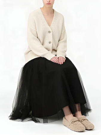 Bodenlanger, figurformender Tüllrock