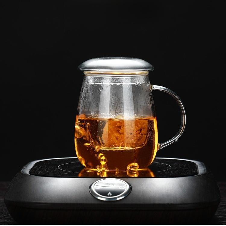 雙層高硼矽玻璃過濾茶杯