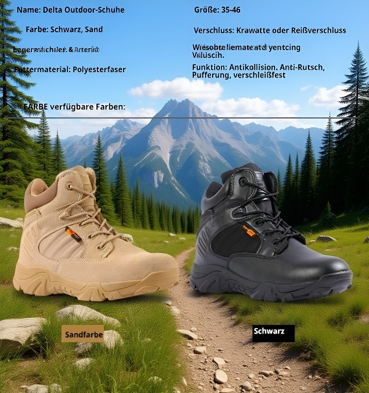 Verschleißfeste Stiefel mit robuster Sohle