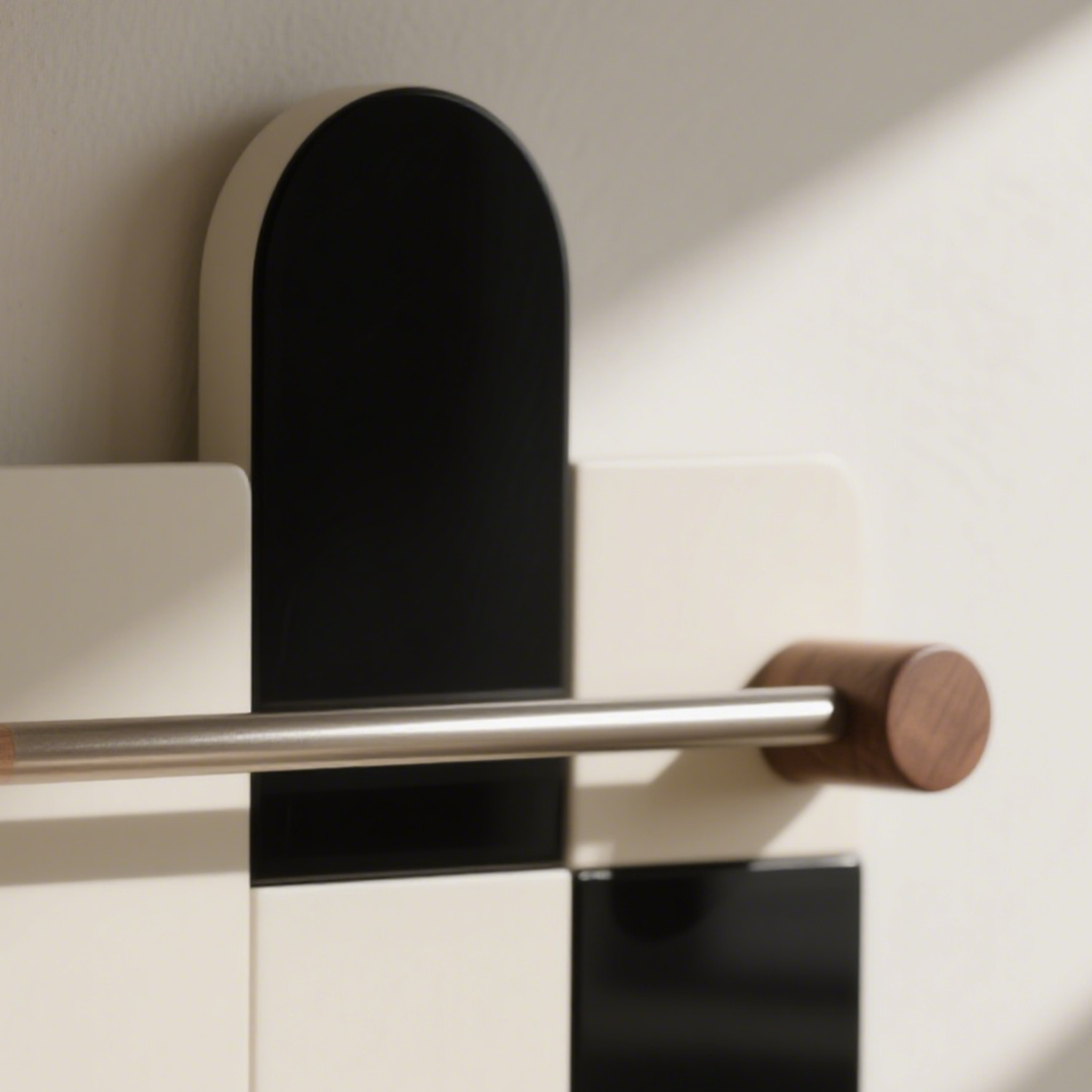 ที่แขวนผ้าขนหนูห้องน้ำดีไซน์เรขาคณิตแบบประกอบเอง