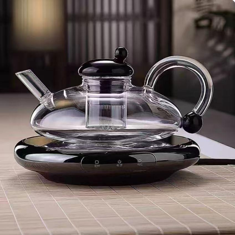新款耐高溫煙灰色手工鼠尾壺茶具煮茶壺