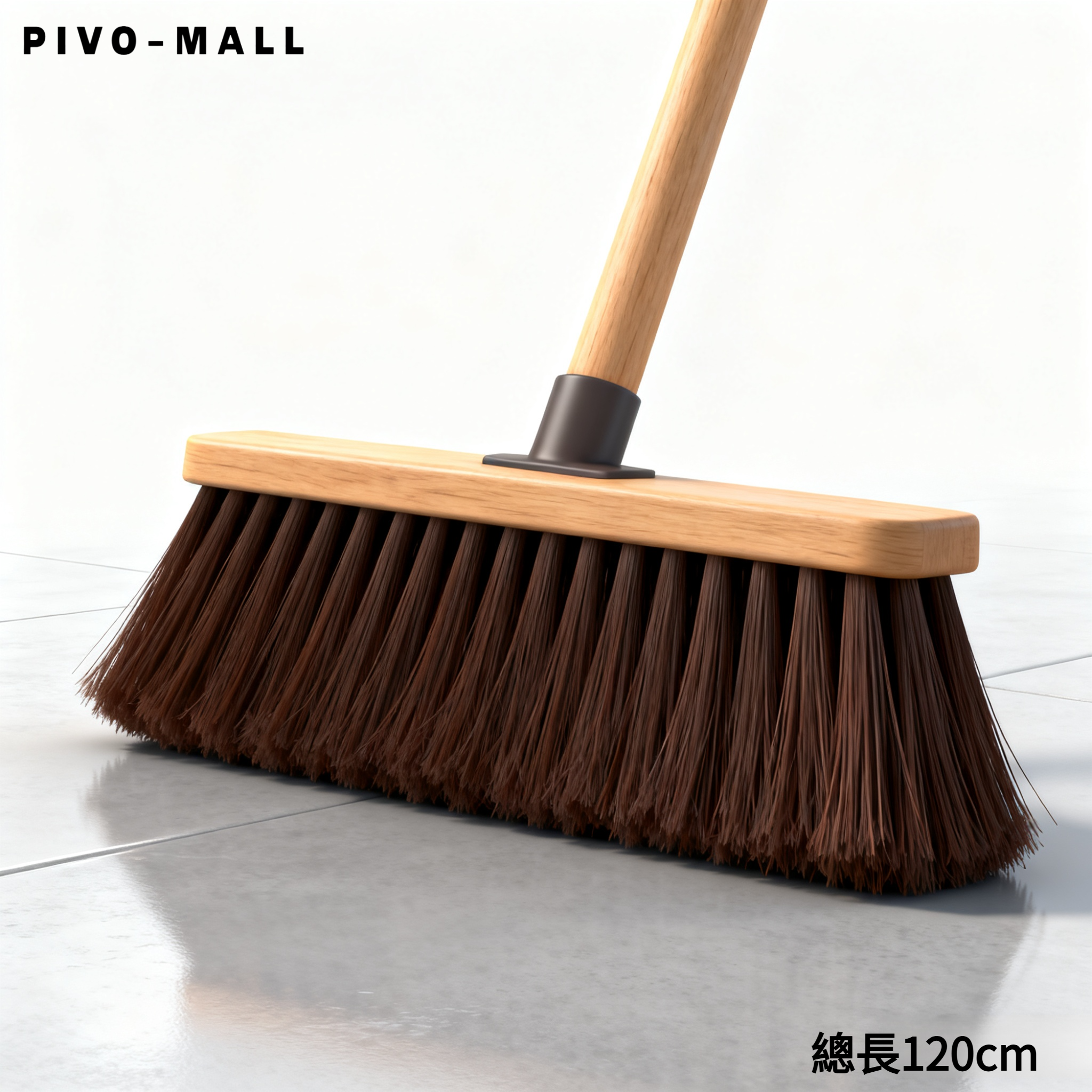 堅固耐用長柄掃帚，適合各種地面