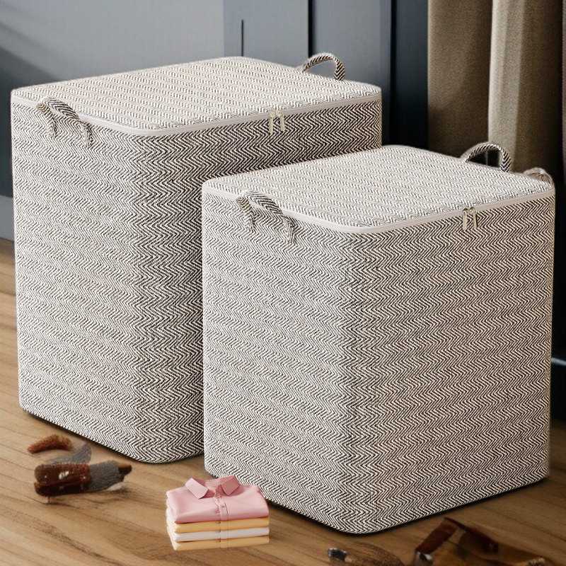 家庭用収納ボックス 大容量専用収納バッグ 引越し整理 収納キルト 収納ボックス 衣類収納バッグ