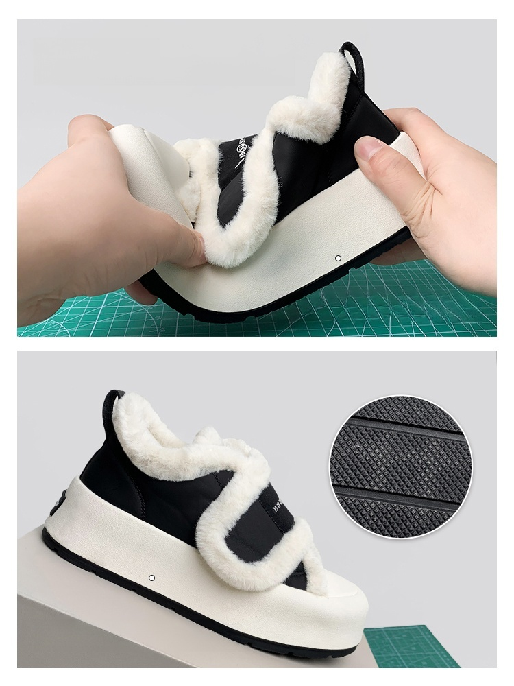 매직 테이프가있는 모코모코 신발