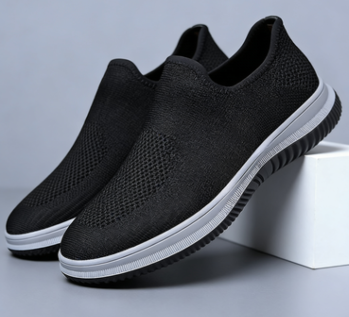 รองเท้าลำลองสลิปออน ผ้าตาข่ายบางเฉียบ ระบายอากาศได้ดี