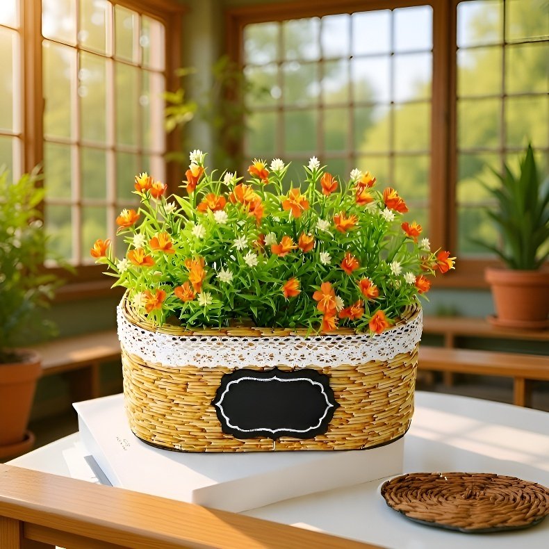 سلة زهور طازجة