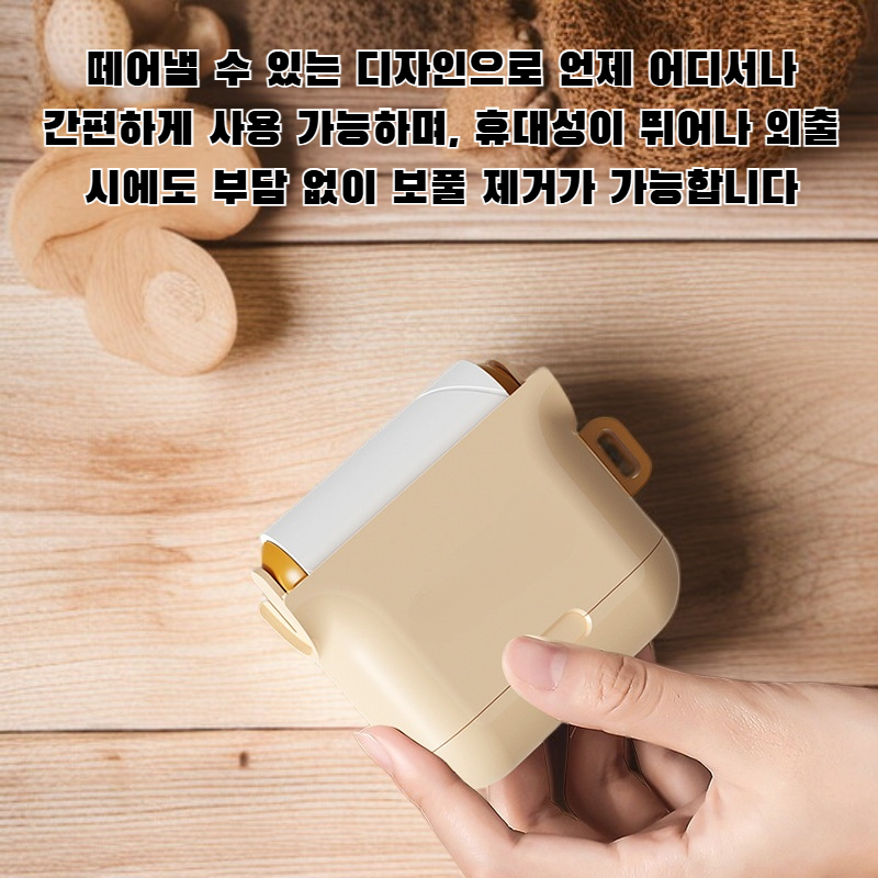 떼어낼 수 있는 휴대용 보푸라기 제거기