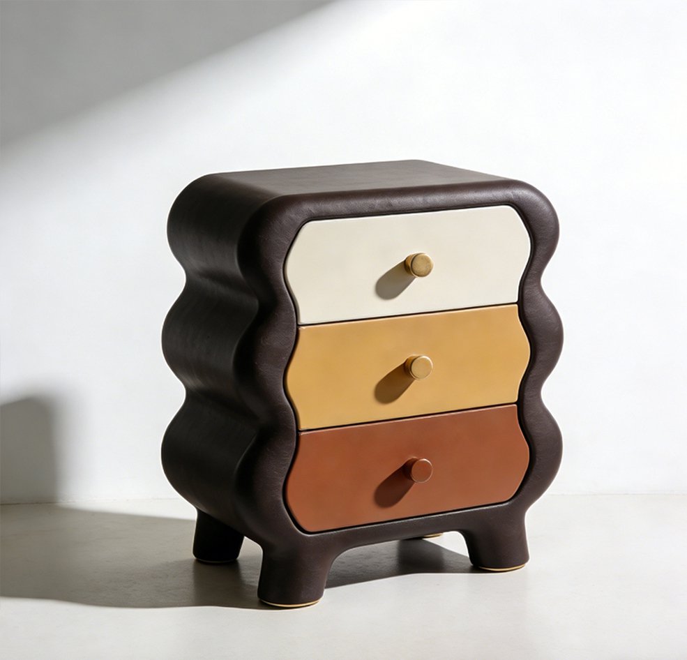 ベッドサイド収納キャビネット