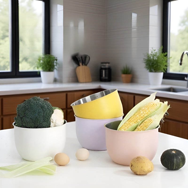 Tazón mezclador de acero inoxidable