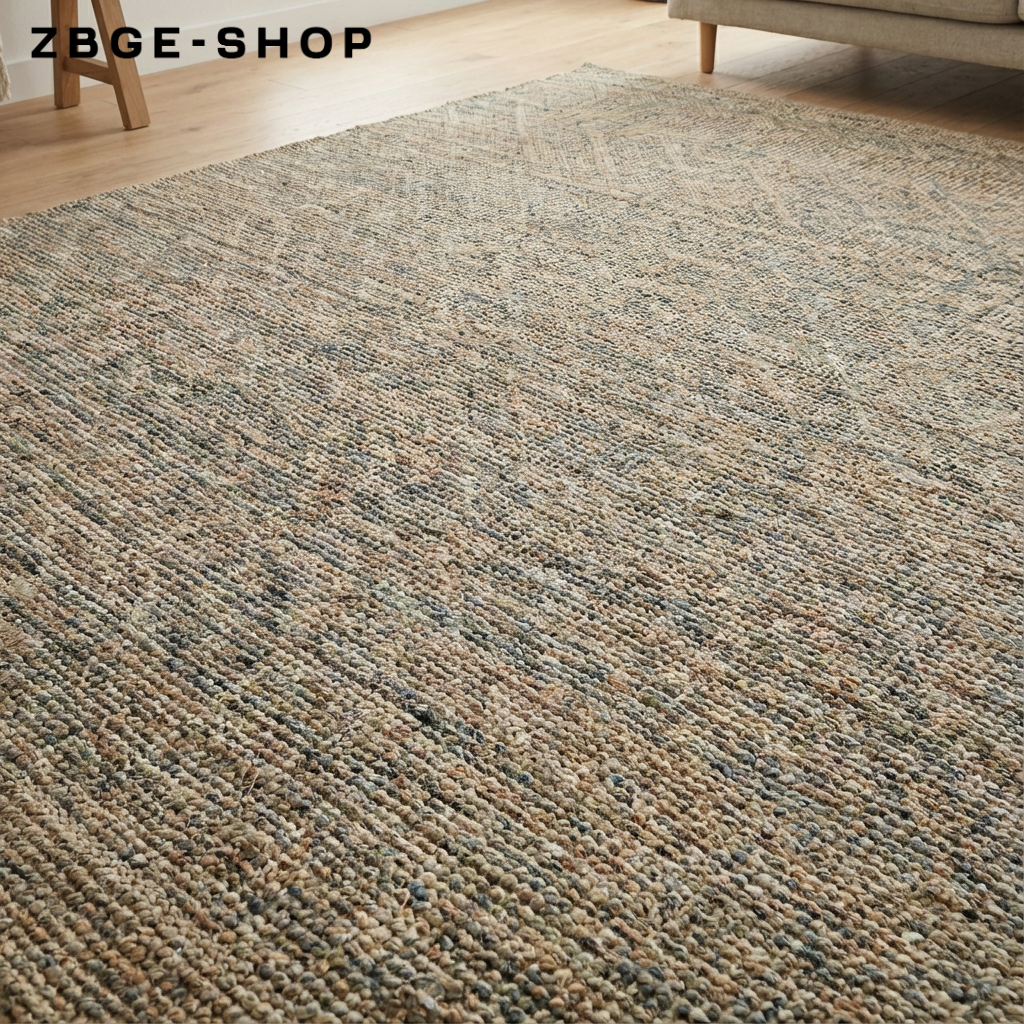 Detailaufnahme des nachhaltigen Teppichmaterials