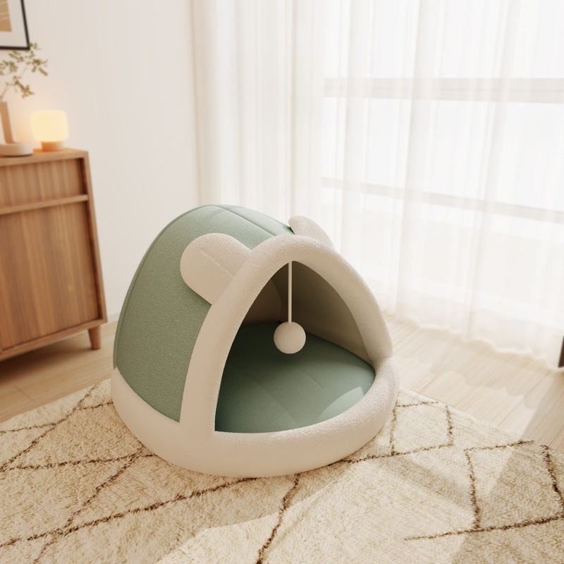 ที่นอนสัตว์เลี้ยงฟองน้ำที่ปลอดภัย