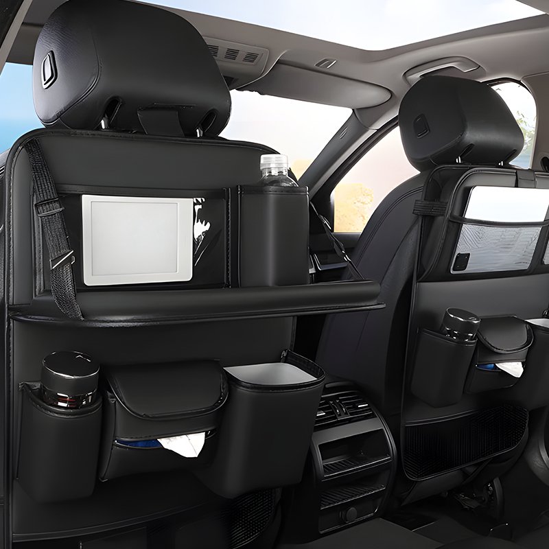 Caja de almacenamiento de automóviles de cuero impermeable