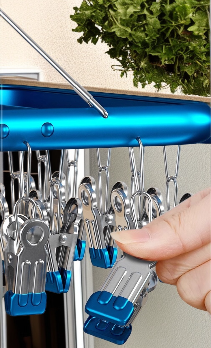 소형 가정용 다용도 건조대 활용 예시