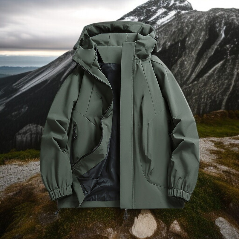 남성 아웃도어 트레이닝 봄가을 얇은 코트 방수 야상 트렌치코트 자켓 아웃도어 바람막이 트레이닝복