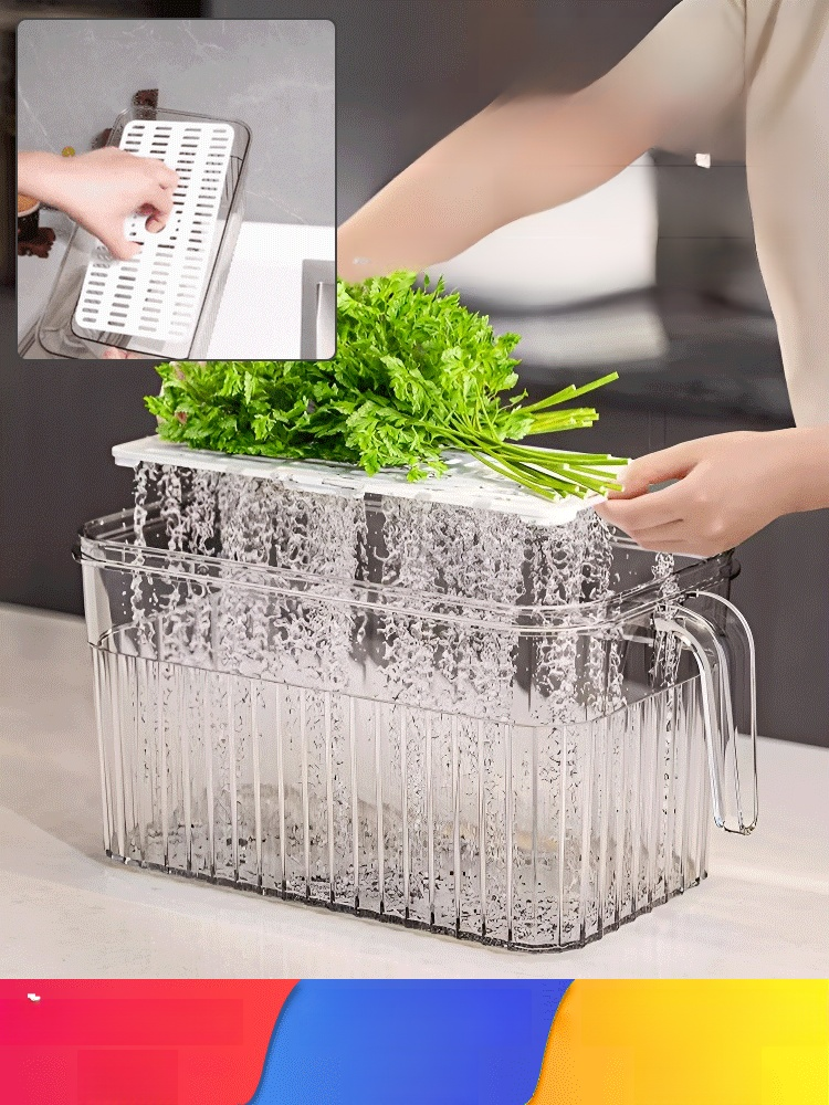 [เก็บสดง่าย] กล่องเก็บของสดในตู้เย็น พร้อมฝาปิด&nbsp; ปิดผนึก ความจุขนาดใหญ่&nbsp;