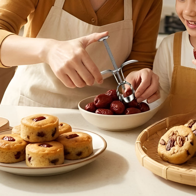 多功能山楂去核器，輕鬆去核，不留殘渣