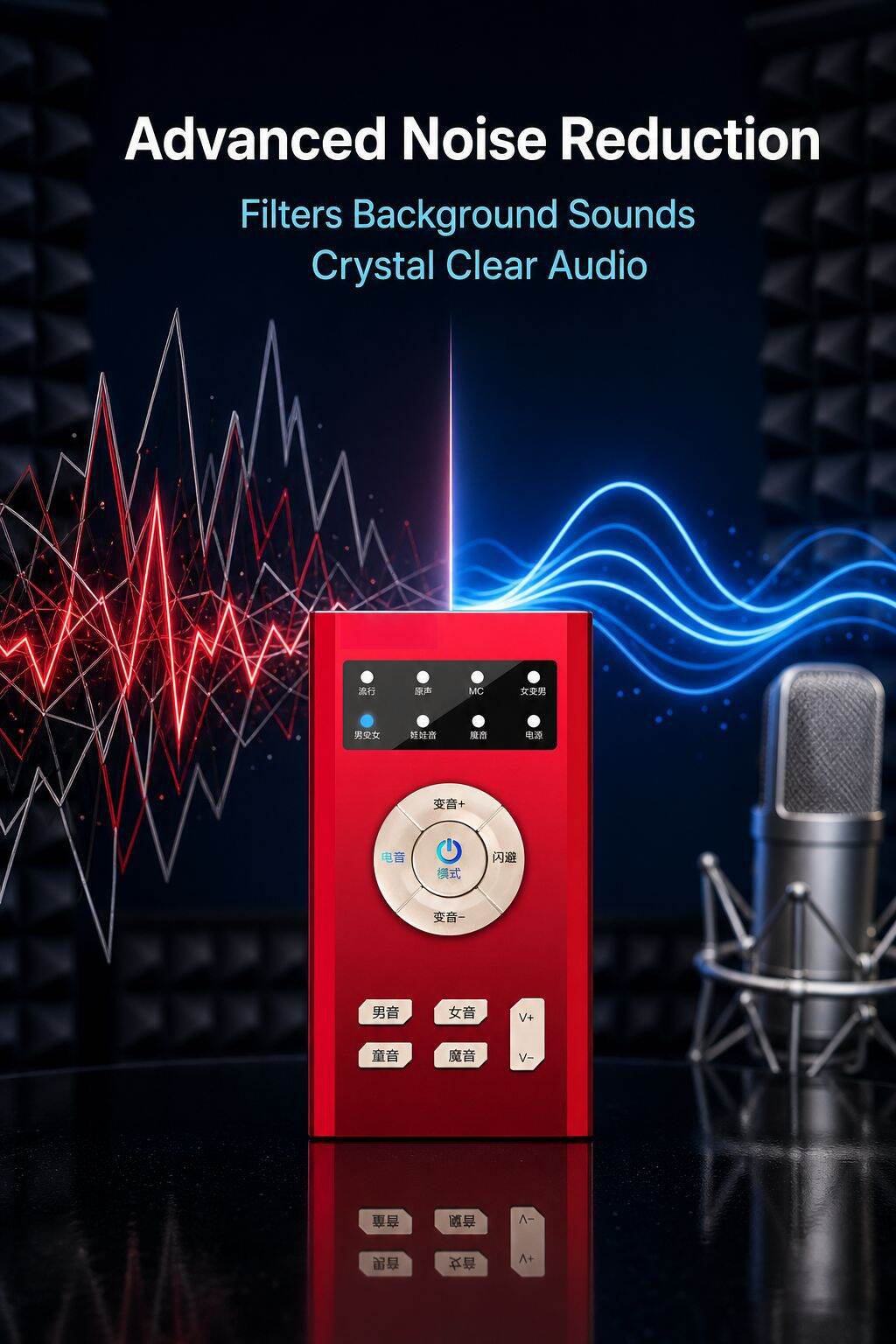 S10 Voice Changer Sound Card for Singing, Live Streaming and Gaming