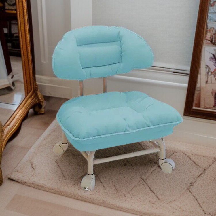 Taburete bajo con ruedas, multifuncional y silencioso para niños