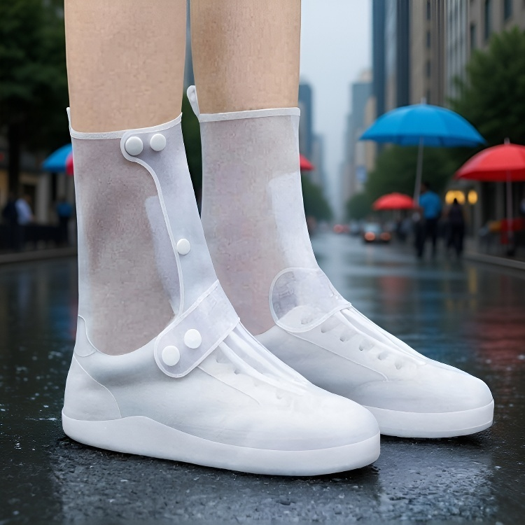 Men's and women's outdoor rainproof shoe covers