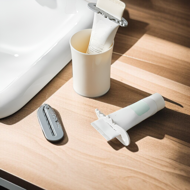 日本製歯磨き粉絞り器、ワニ型歯磨き粉絞り器、マスタードソフトゴムチューブ絞り器（3点セット）