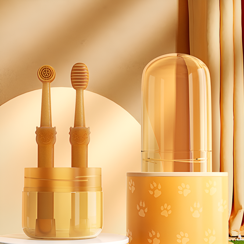 애완동물용 부드러운 실리콘 칫솔