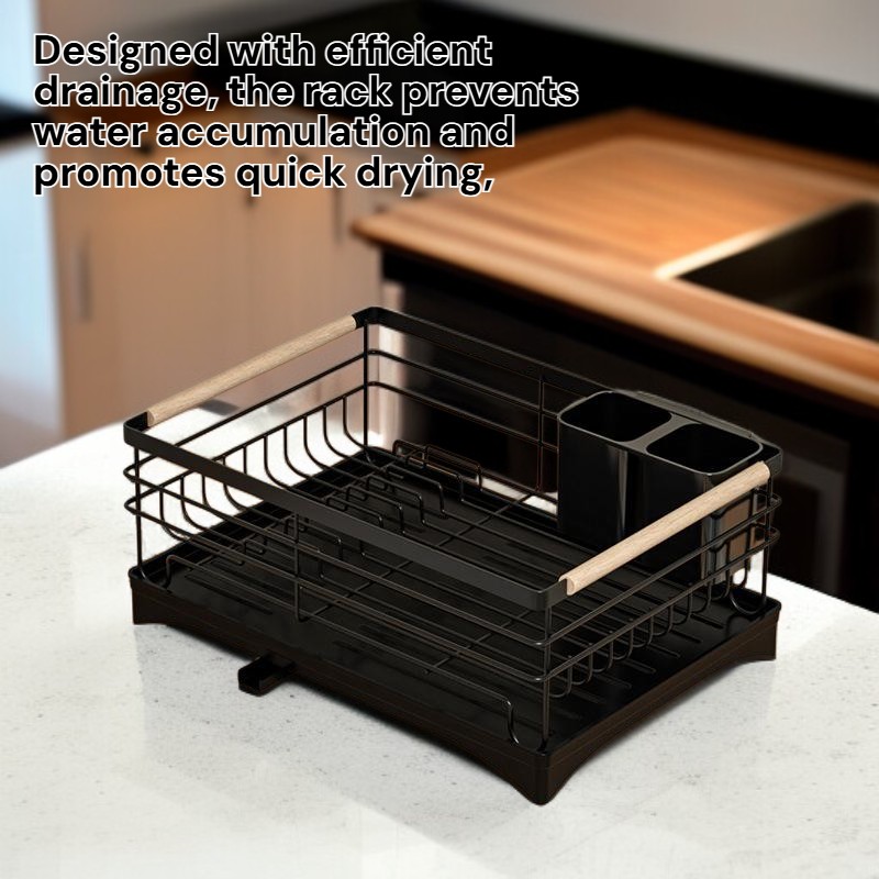 Multi-functional Waterproof Iron Tableware Organizer Rack