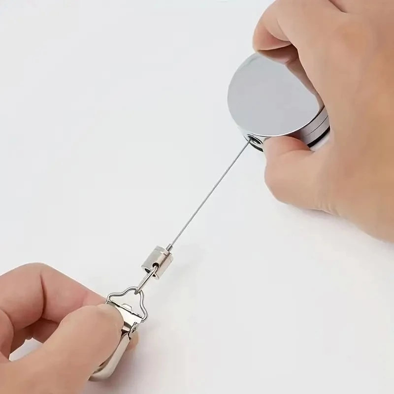 4CM 타월걸이 클립 이지릴 노타공 평면 스틸와이어 스펀지 접착식 리트랙터