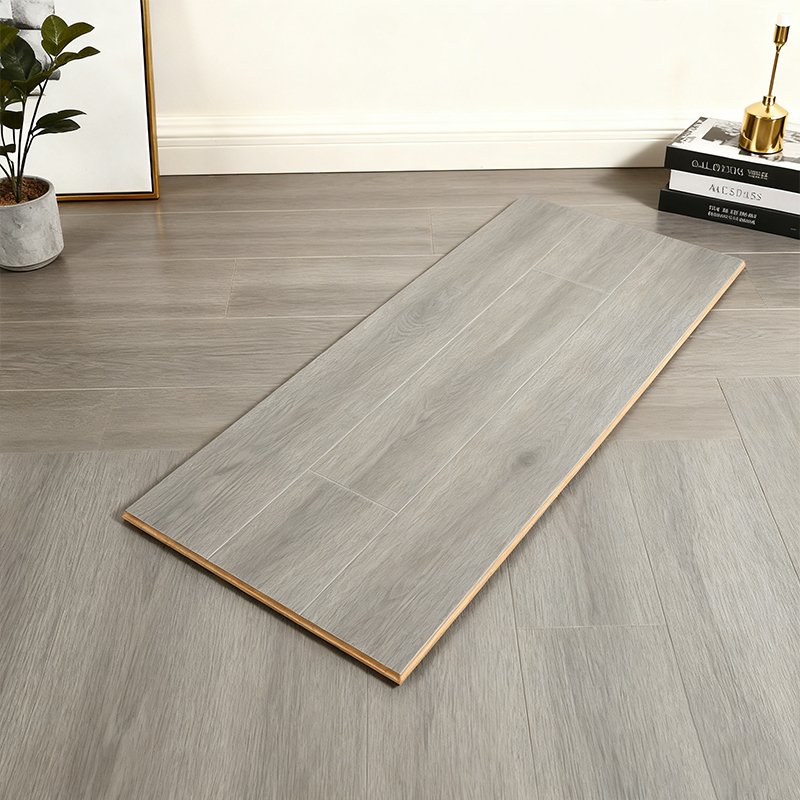 กระเบื้องปูพื้นลายไม้สีเทา 30 แผ่น ดีไซน์ทันสมัย