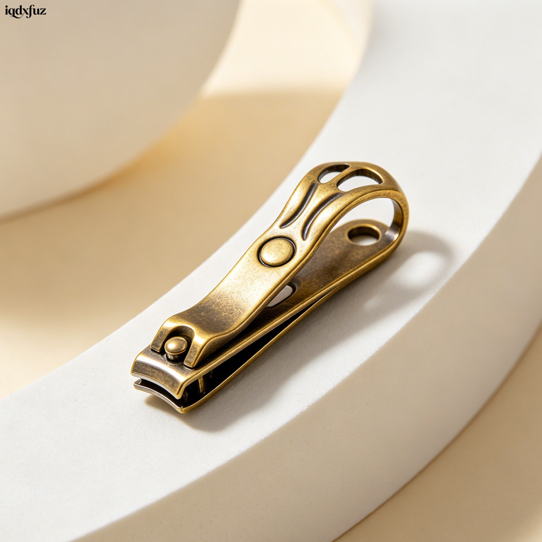Vintage-inspired bronze nail clippers for manicure